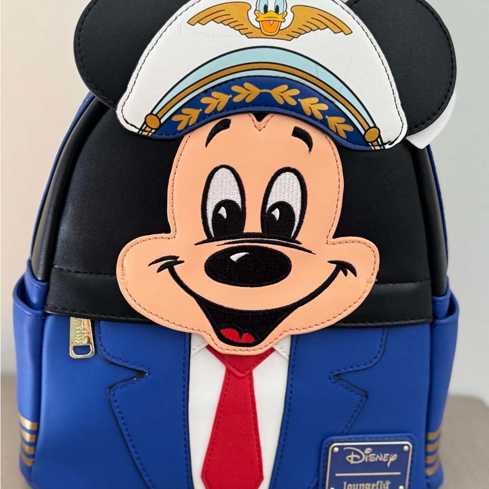 Disney Captain Mickey Mouse Backpack - Blue and Black